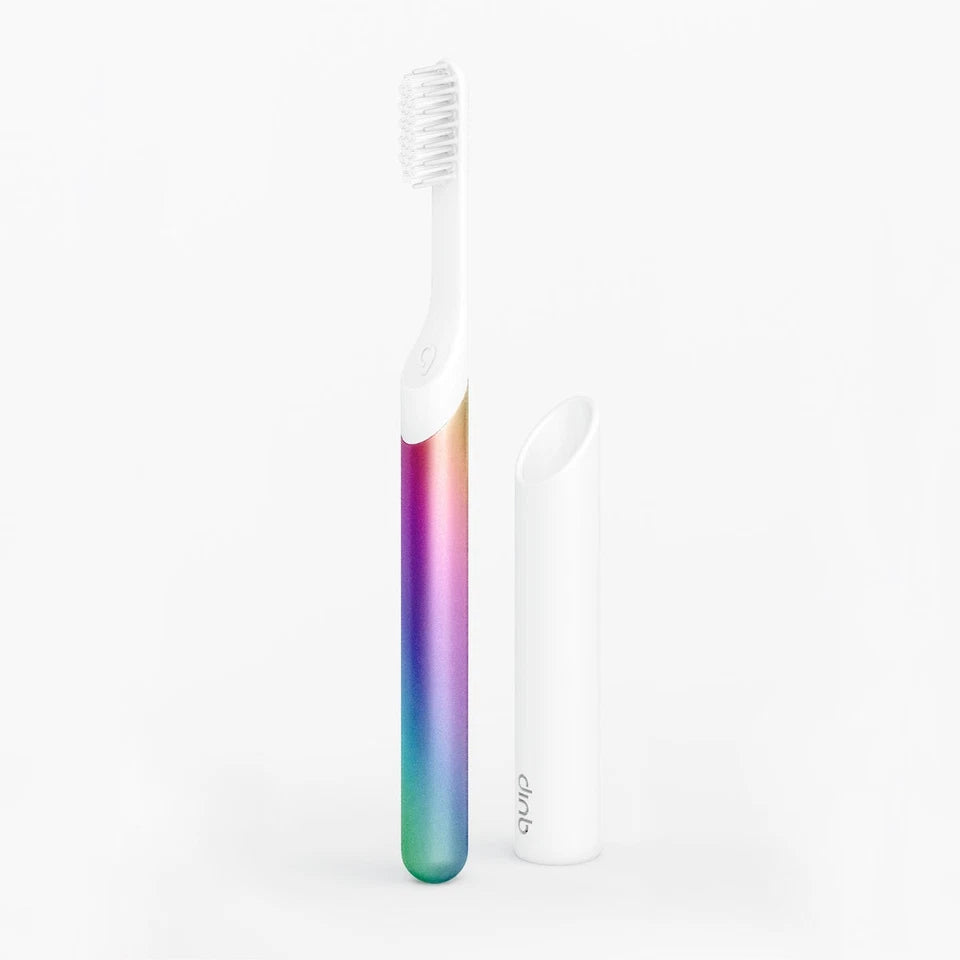 quip Sonic Electric Toothbrush Special Edition Metal Handle Timer Travel Case