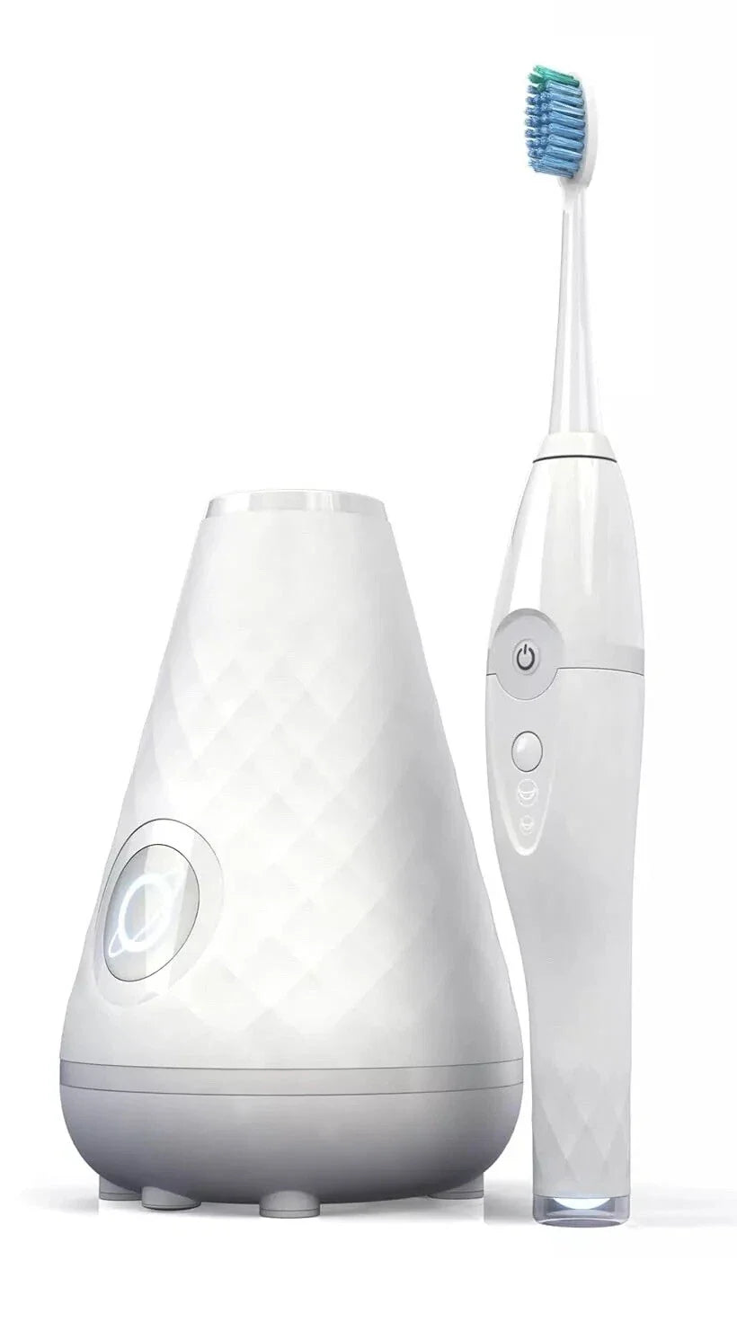 Clean UMMA DIAMOND Sonic Toothbrush with UV Sanitizing Cleaning Station WHT