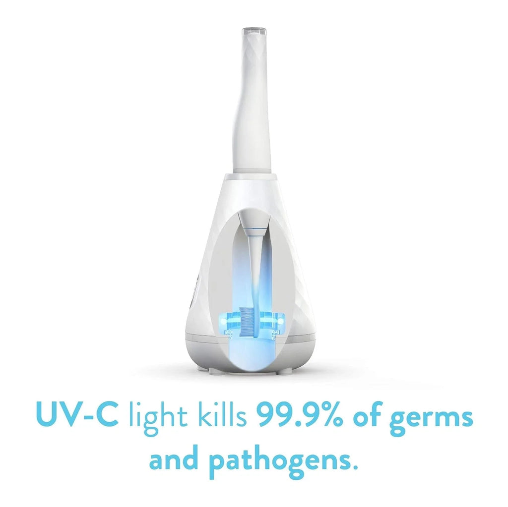 Clean UMMA DIAMOND Sonic Toothbrush with UV Sanitizing Cleaning Station WHT