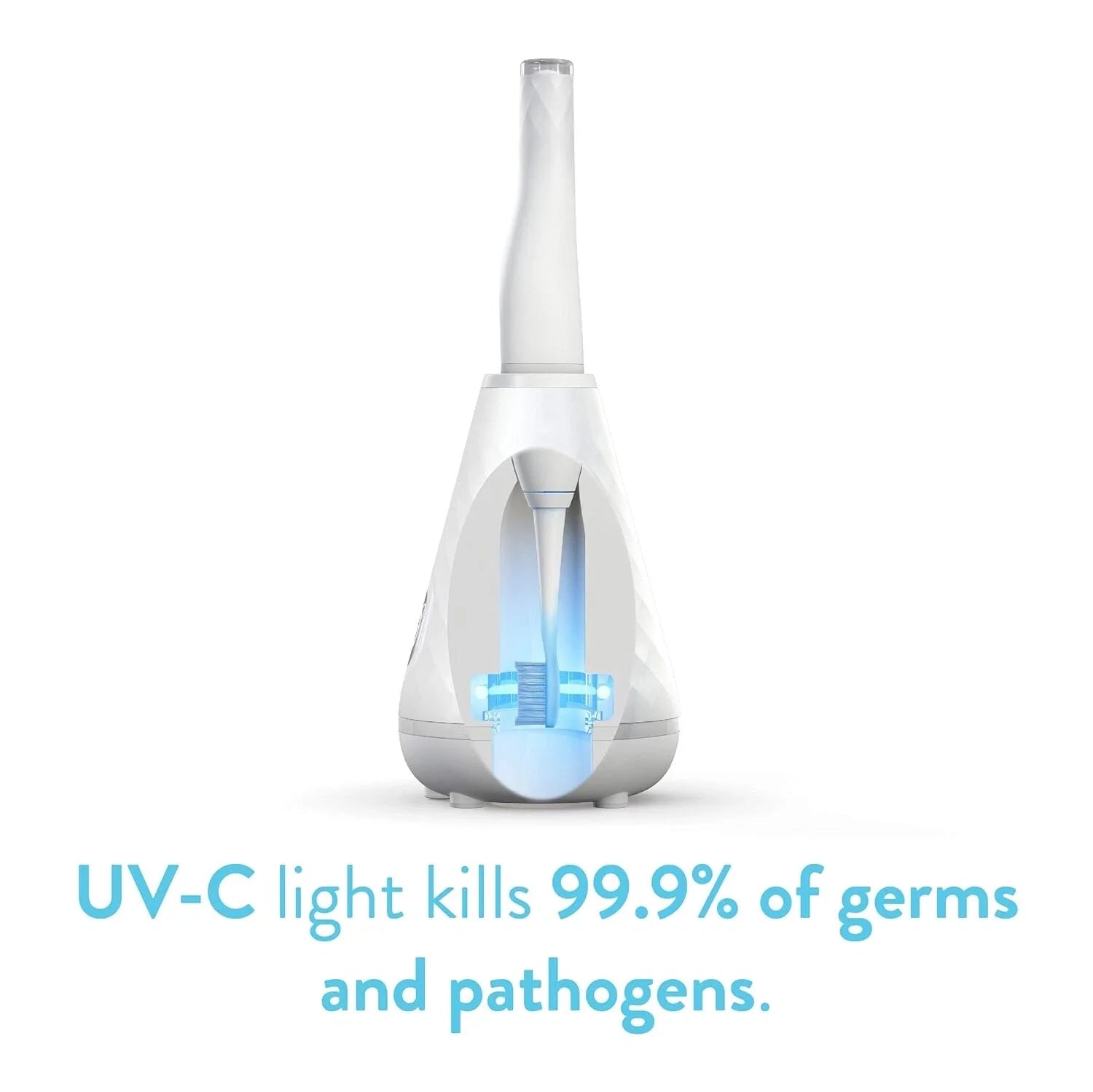 Clean UMMA DIAMOND Sonic Toothbrush with UV Sanitizing Cleaning Station WHT